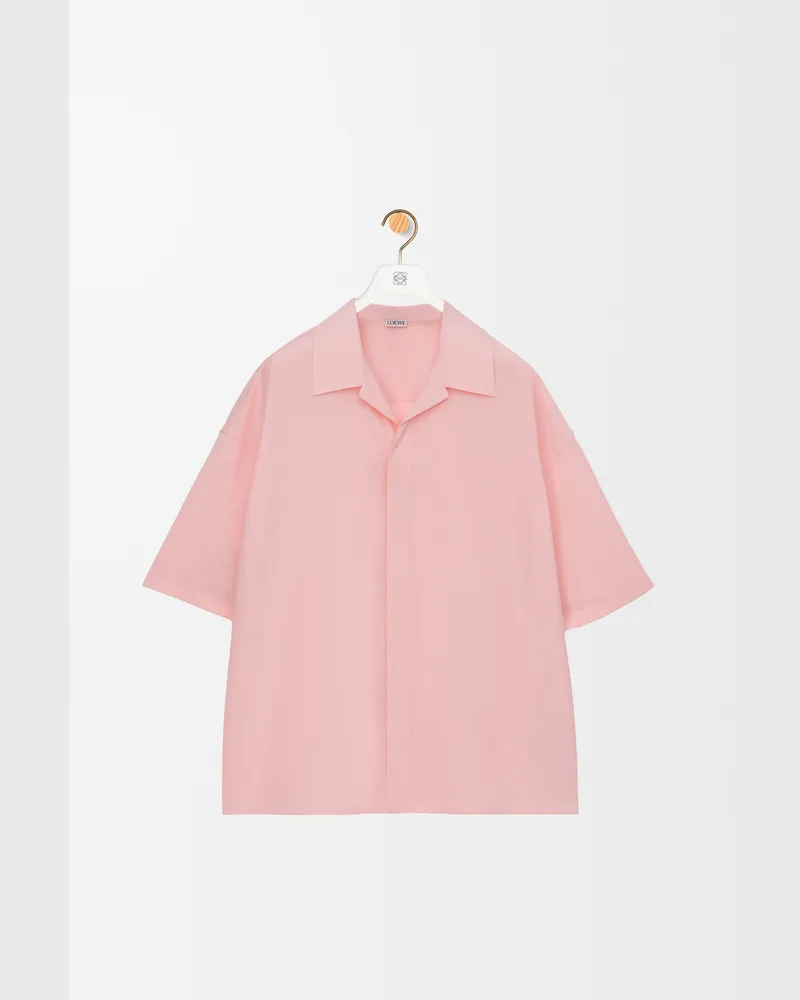 Loewe Short Sleeve Shirt In Wool Size Hombre Coral
