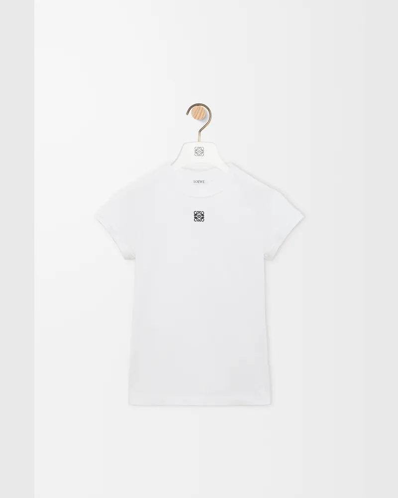 Loewe Small Fit T-shirt In Cotton Blend Size Mujer White