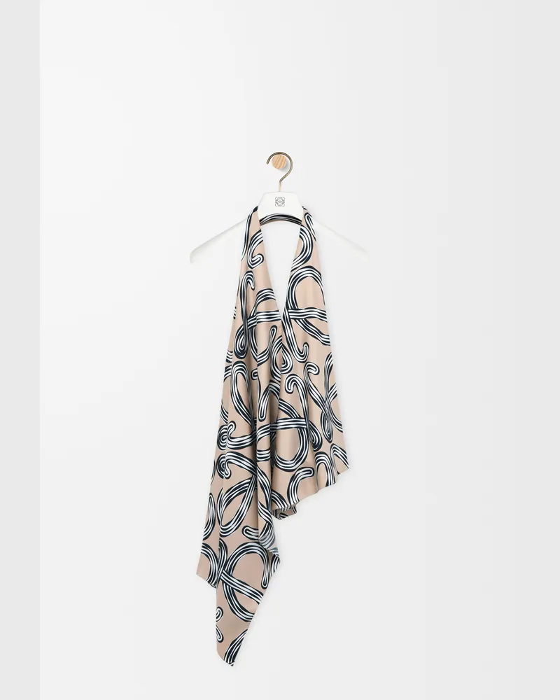 Loewe Top In Silk Size Mujer Beige