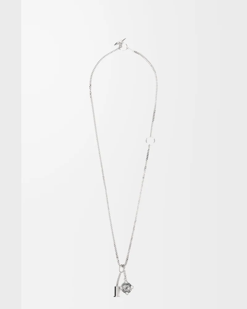 Loewe Personalisation Necklace In Metal Mujer Palladium
