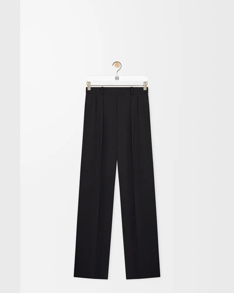 Loewe Trousers In Viscose Blend Size Hombre Black