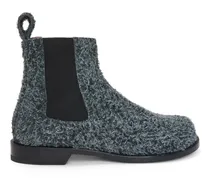 Loewe Luxury Campo chelsea boot in brushed suede Charcoal