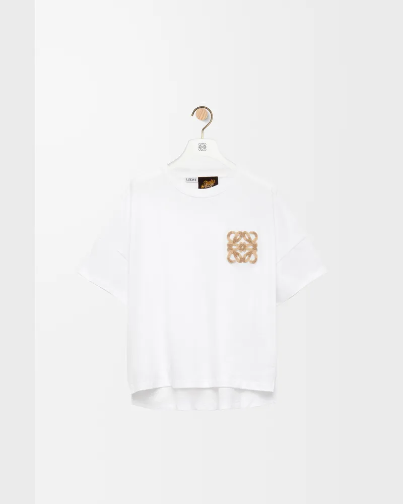 Loewe Boxy Fit T-shirt In Cotton Size Mujer White