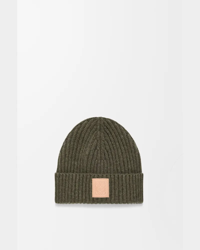 Loewe Beanie In Cashmere Mujer Dark