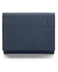 Loewe Luxury Trifold wallet in soft grained calfskin Onyx