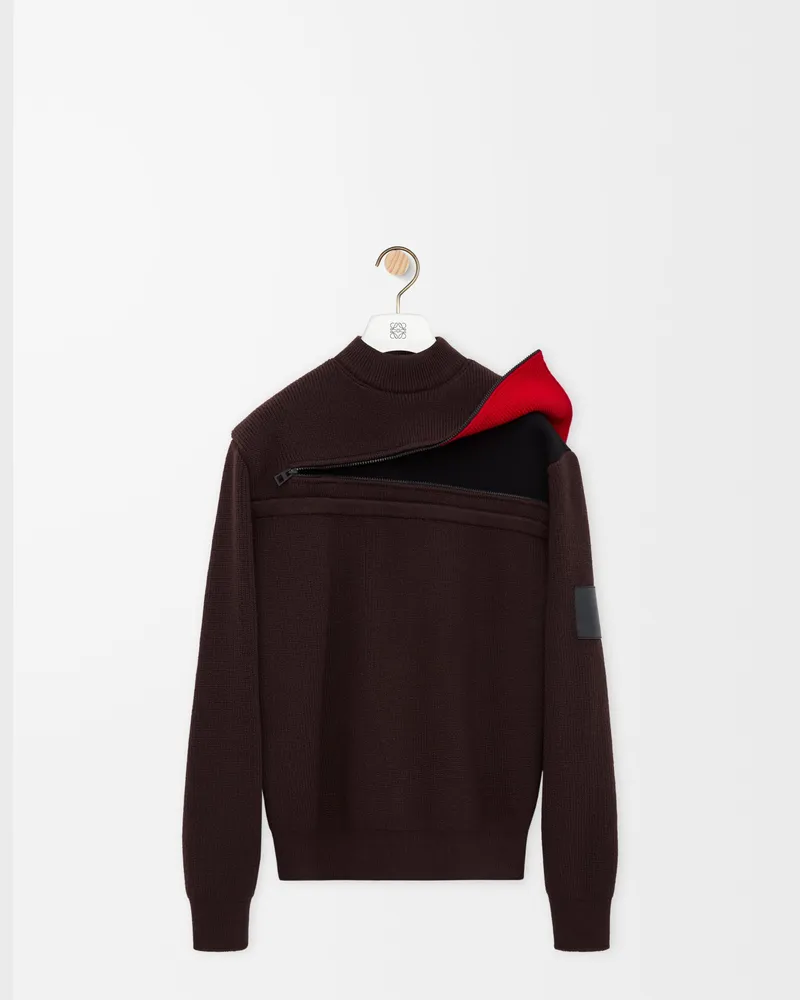 Loewe Sweater In Wool Size Hombre Brown