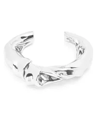 Loewe Luxury Medium nappa twist cuff in sterling silver Silver