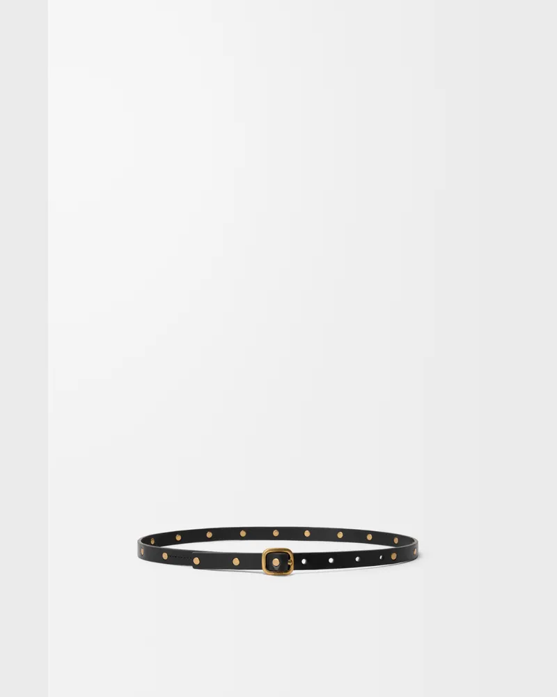 Loewe Rounded Soft Belt In Leather skin Size Mujer Black