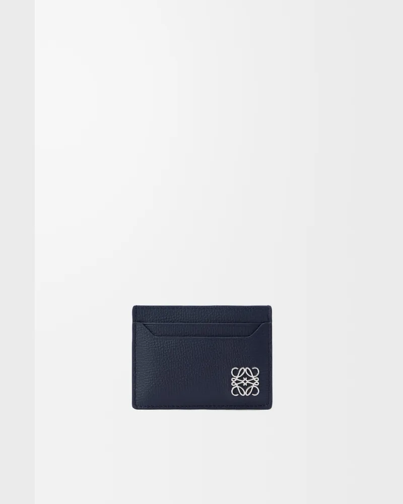Loewe Anagram Plain Cardholder In Pebble Grained Leather skin Mujer Deep