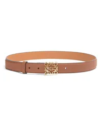 Loewe Luxury Anagram belt in pebble grain calfskin Tan