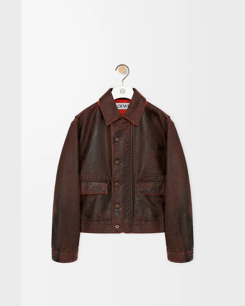 Loewe Jacket In Cotton Size Hombre Orange