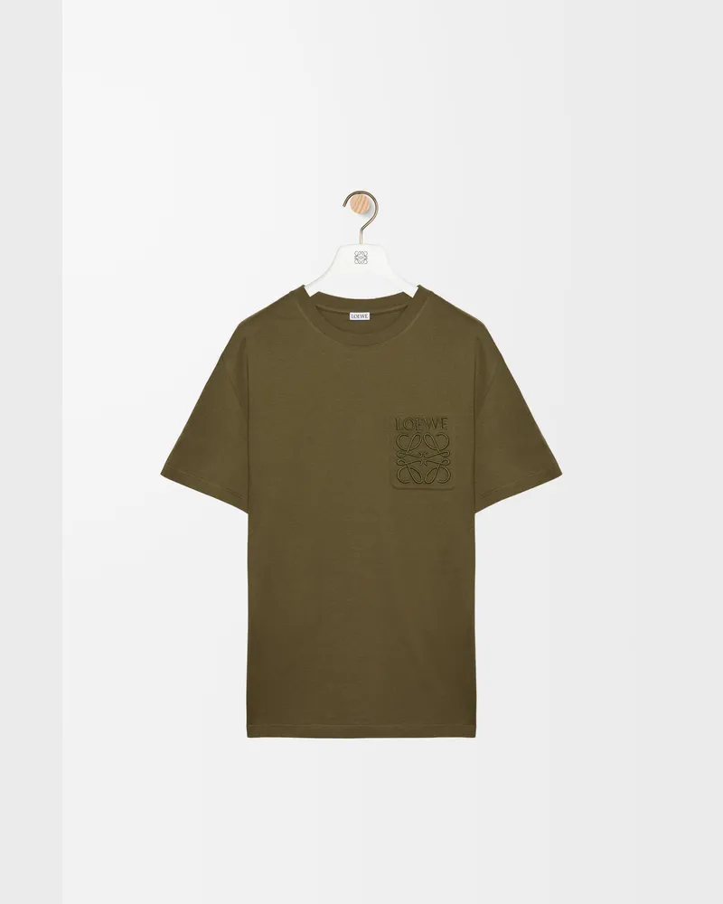 Loewe Relaxed Fit T-shirt In Cotton Size Hombre Khaki