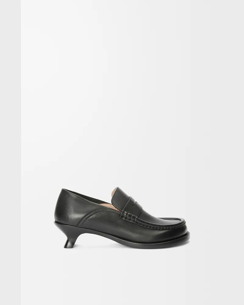 Loewe Campo Loafer In Soft Leather skin Size Mujer Black