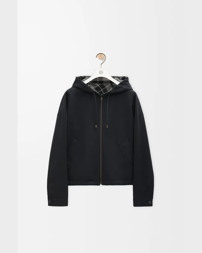 Loewe Reversible Jacket In Cotton And Silk Size Hombre Black