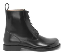 Loewe Luxury Campo ankle boot in brushed calfskin Black