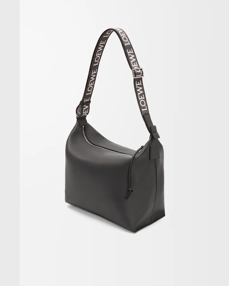 Loewe Cubi Crossbody Bag In Supple Leather skin And Jacquard Hombre Dark