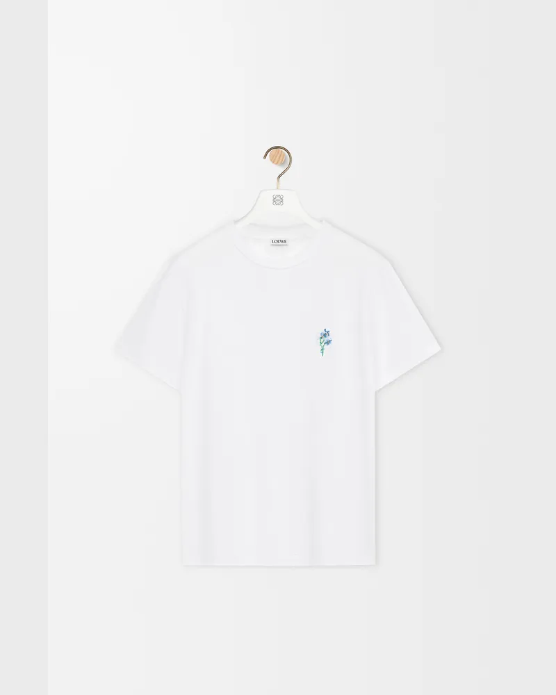 Loewe Relaxed Fit T-shirt In Cotton Size Mujer White