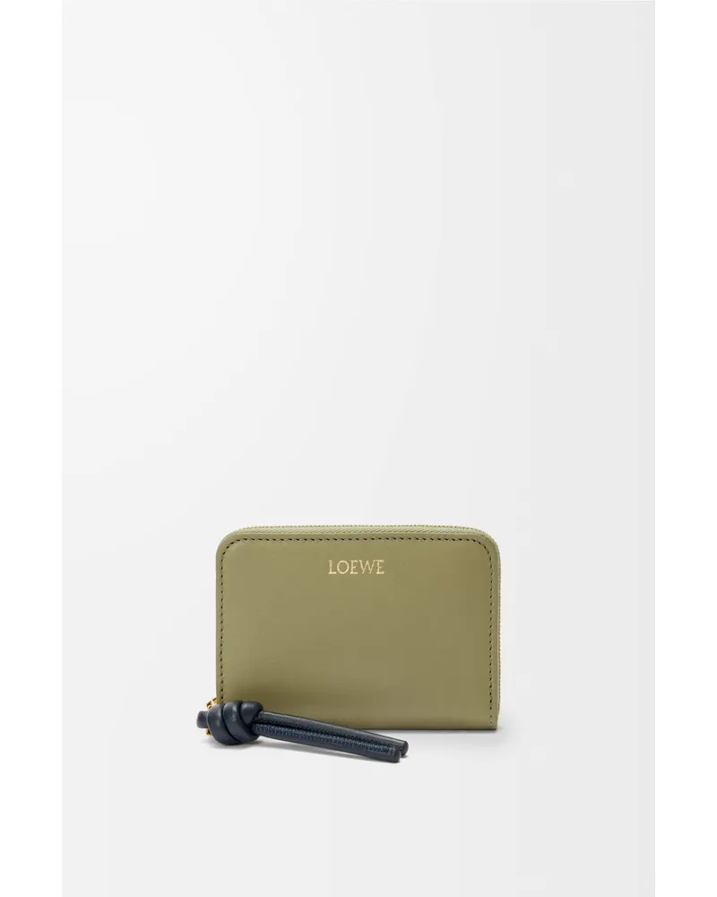 Loewe Zipped Coin Purse In Shiny Nappa Leather skin Mujer Eucalyptus