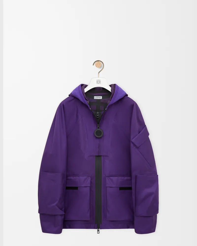Loewe Jacket In Technical Shell Size Hombre Purple