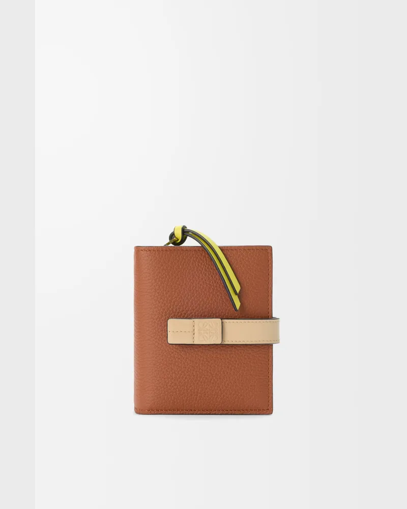 Loewe Compact Zip Wallet In Soft Grained Leather skin Mujer Squirrel