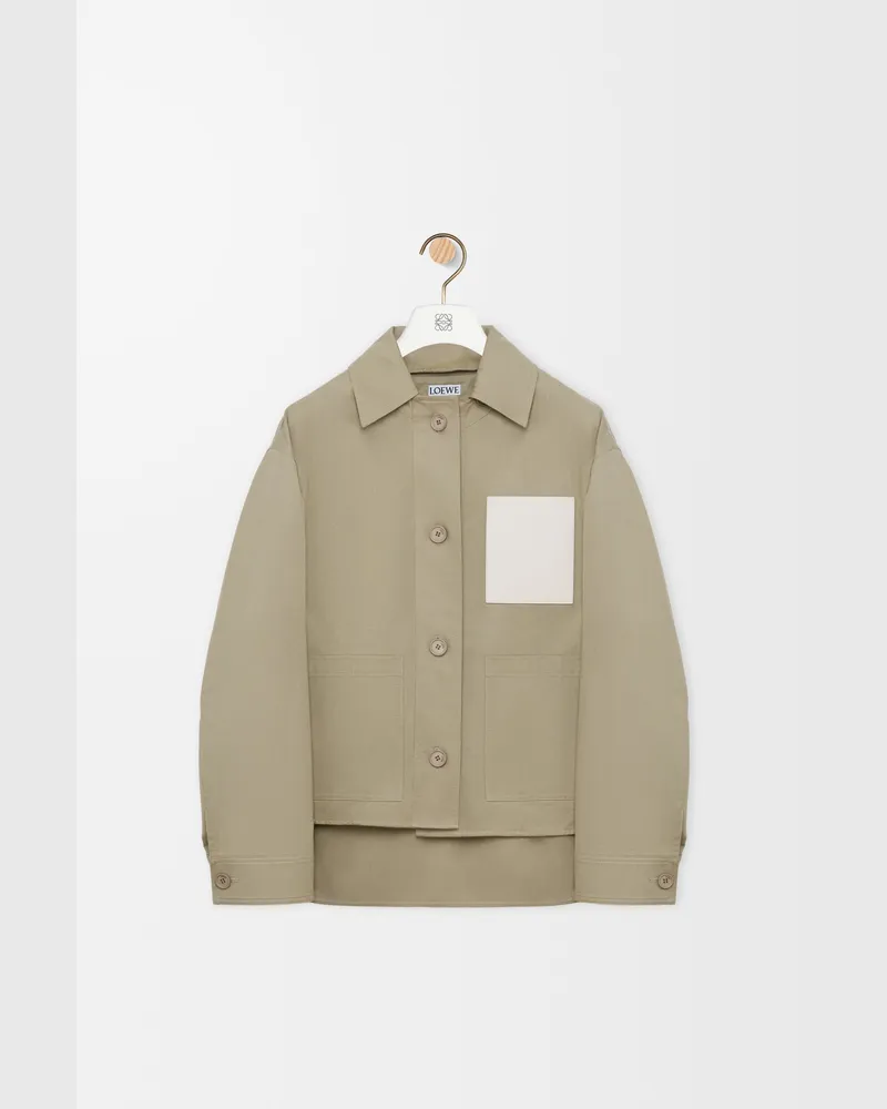 Loewe Workwear Jacket In Cotton Size Mujer Light