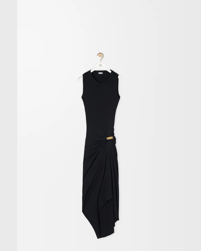 Loewe Tank Dress In Cotton Size Mujer Black