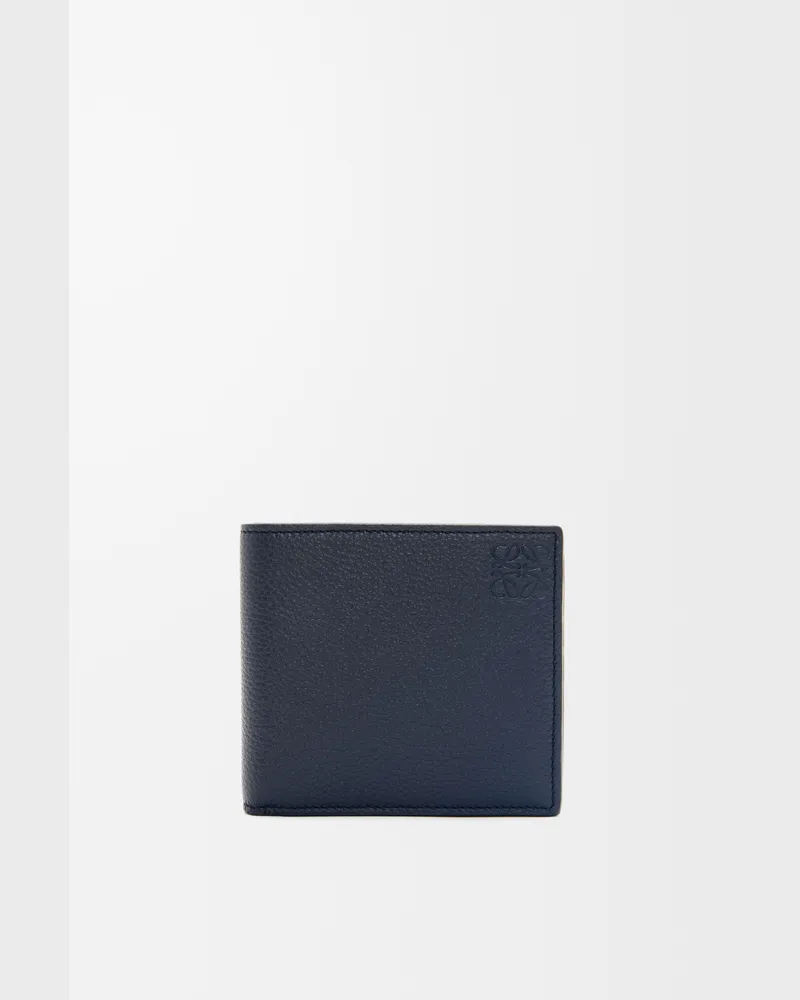 Loewe Bifold Wallet In Soft Grained Leather skin Hombre Deep