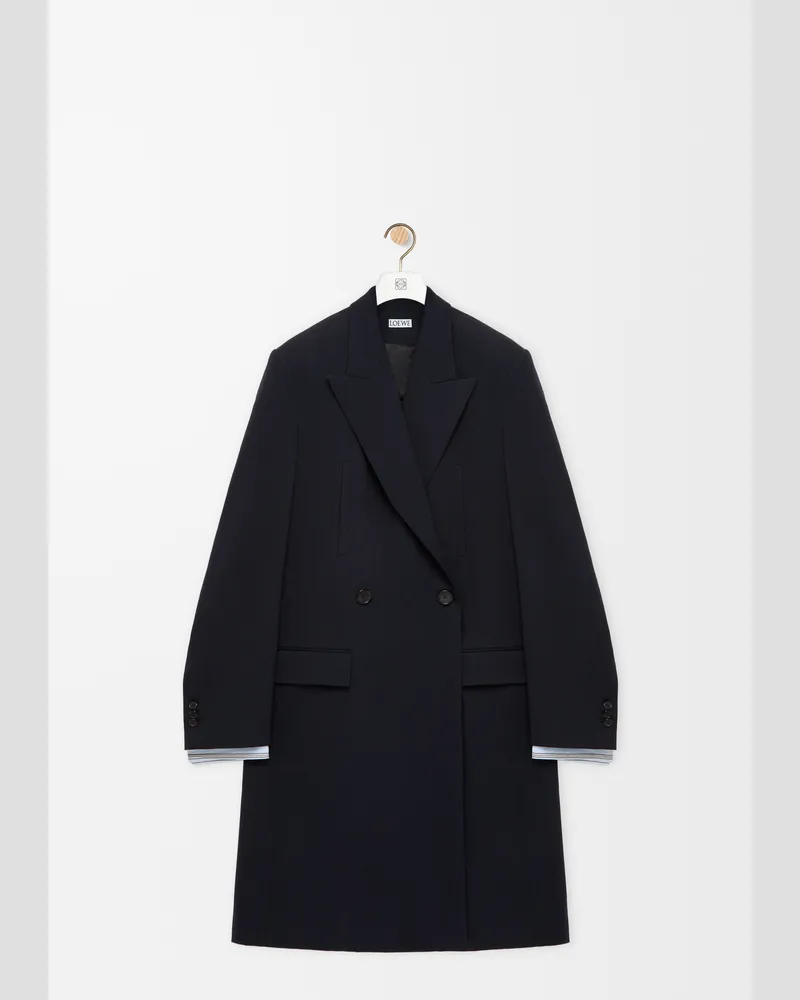 Loewe Coat In Wool Size Hombre Dark