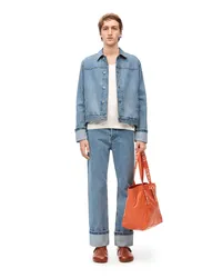 Loewe Luxury Fisherman turn-up jeans in denim Light