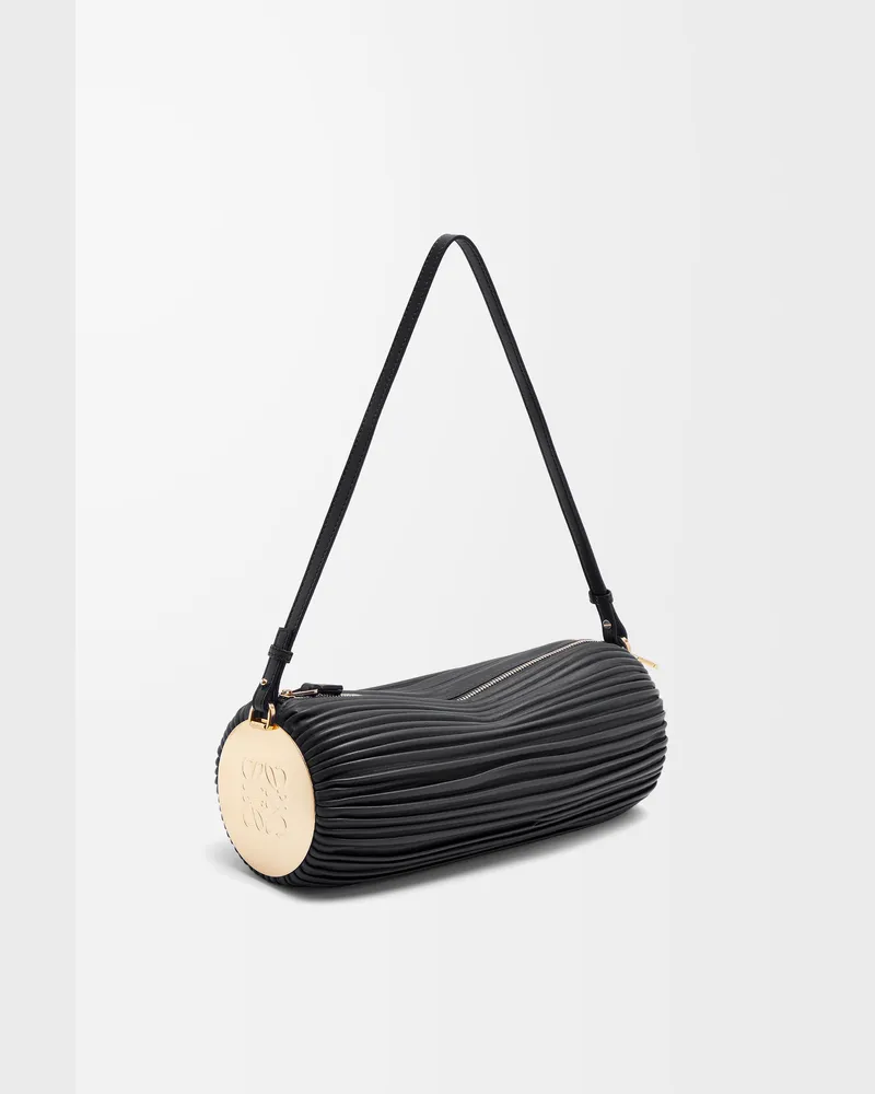 Loewe Bracelet Pouch In Pleated Nappa Mujer Black