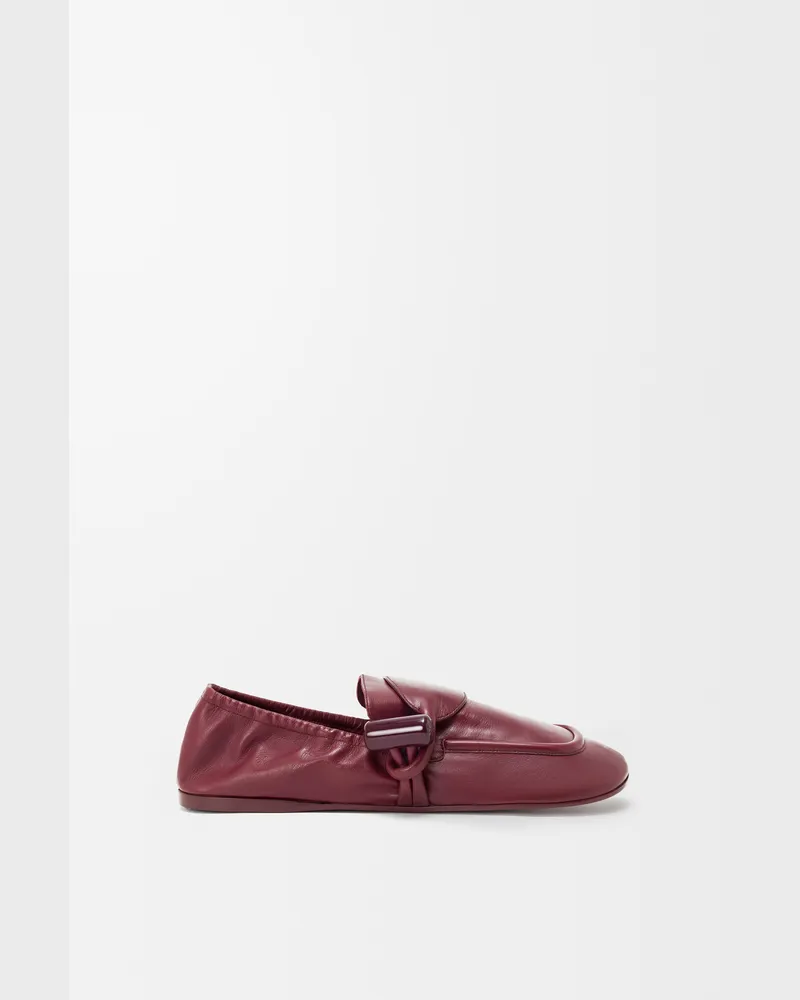 Loewe Toggle Loafer In Shiny Leather skin Size Mujer Burnt