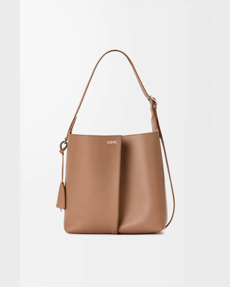 Loewe Medium Bilbao Bucket In Leather skin Mujer Mocha