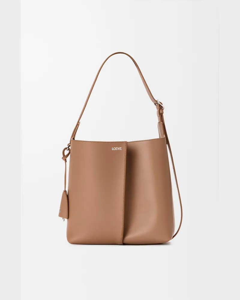 Loewe Medium Bilbao Bucket In Leather skin Mujer Mocha