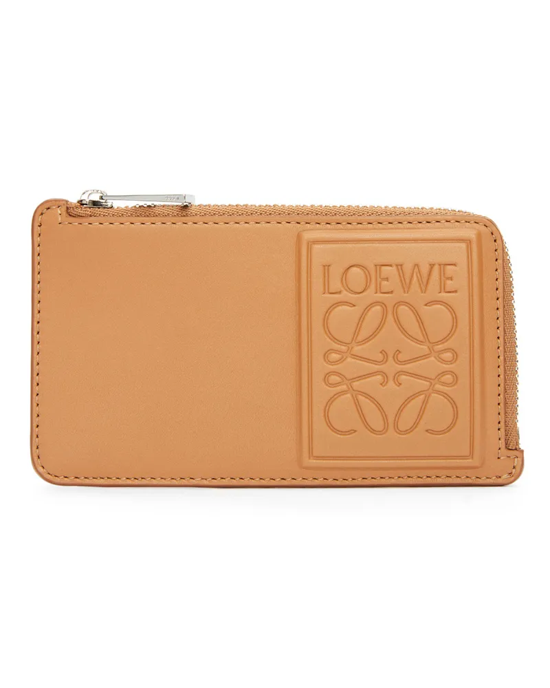 Loewe Luxury Coin cardholder in satin calfskin Warm