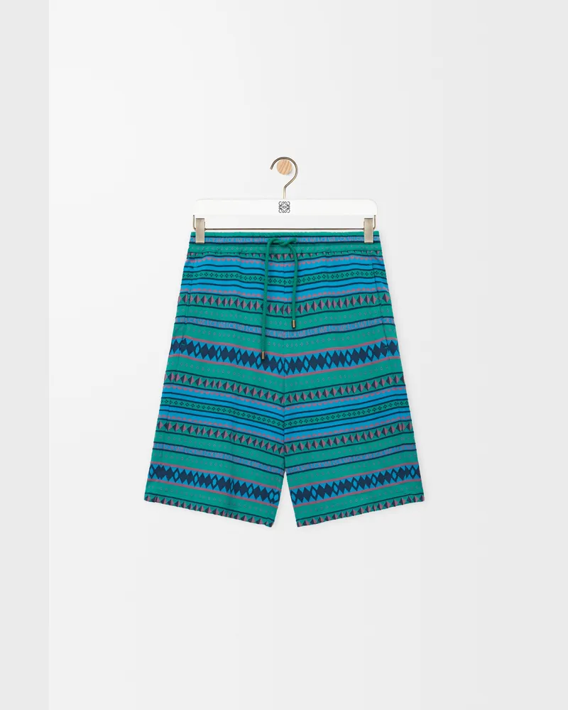 Loewe Shorts In Cotton Size Hombre Blue
