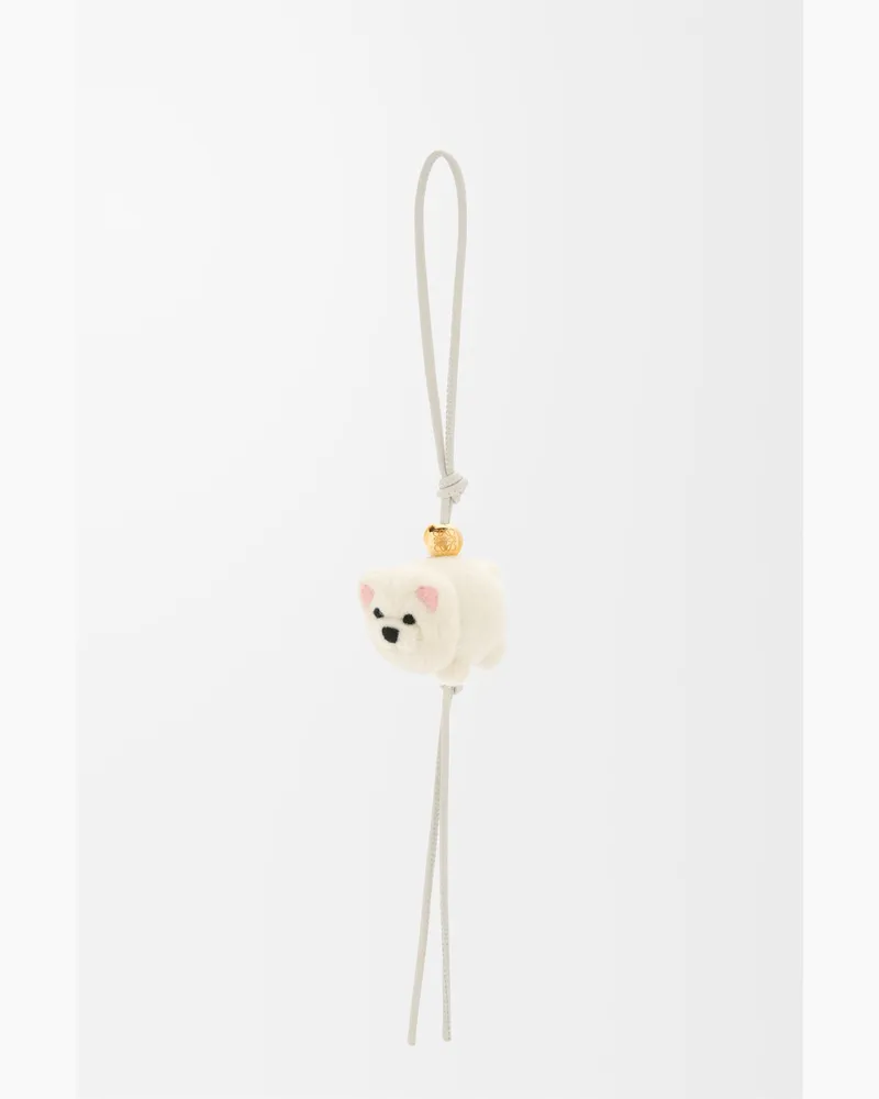 Loewe Chow Chow Charm In Felt And Leather skin Mujer Soft