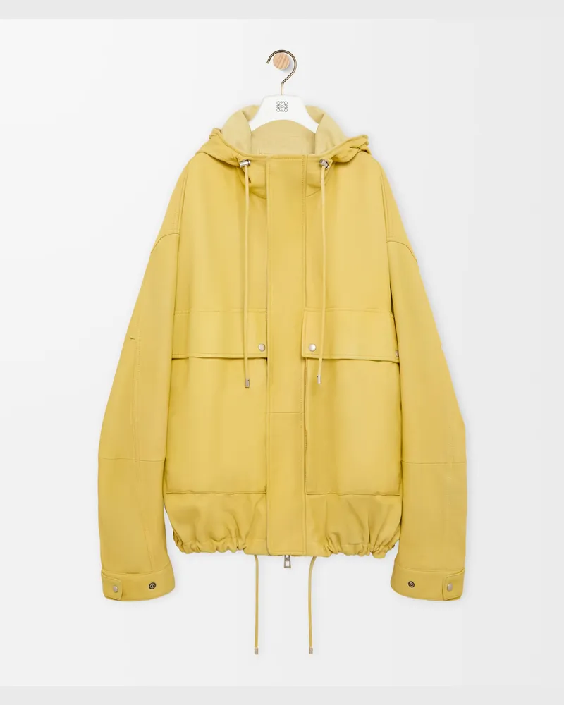 Loewe Short Parka In Nappa Lambskin Size Hombre Light