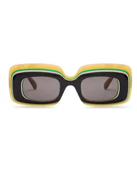 Loewe Luxury Multilayer Rectangular sunglasses Multicolor