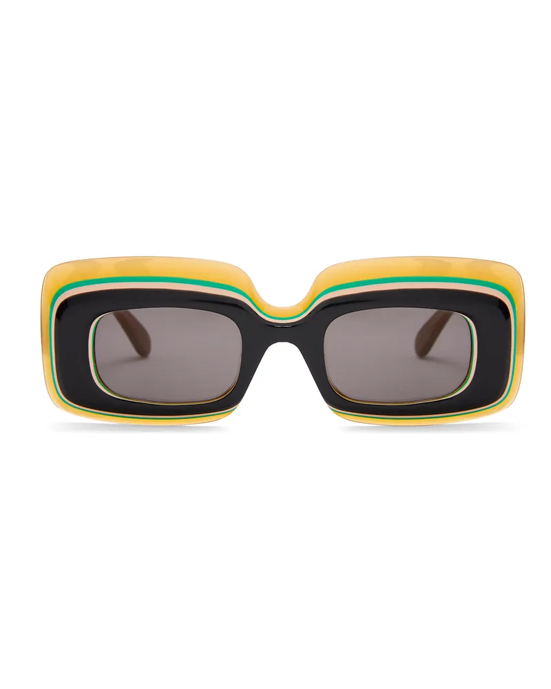Loewe Luxury Multilayer Rectangular sunglasses Multicolor