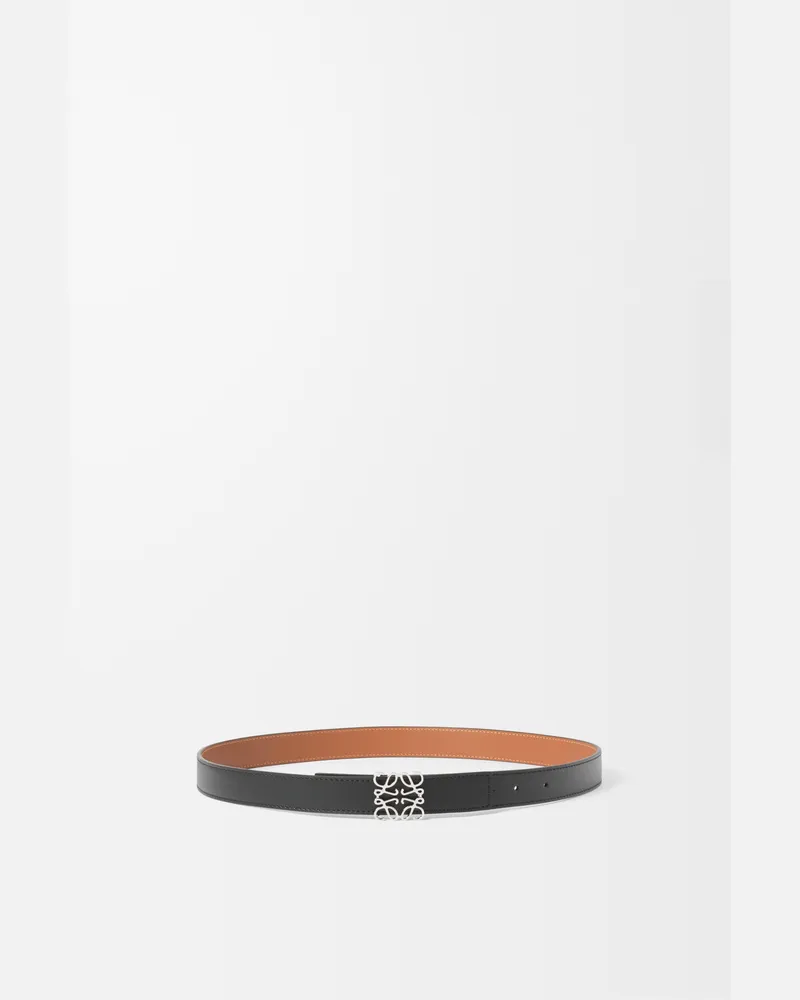 Loewe Reversible Anagram Belt In Leather skin Size Mujer Black