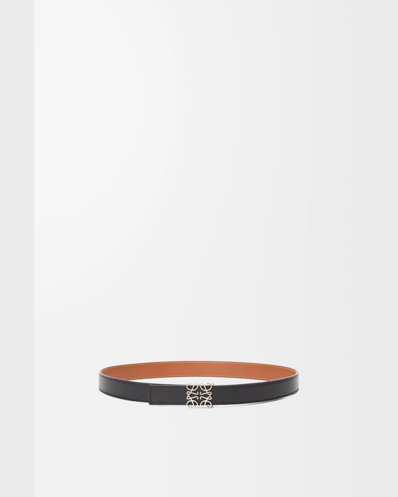 Loewe Reversible Anagram Belt In Leather skin Size Mujer Black