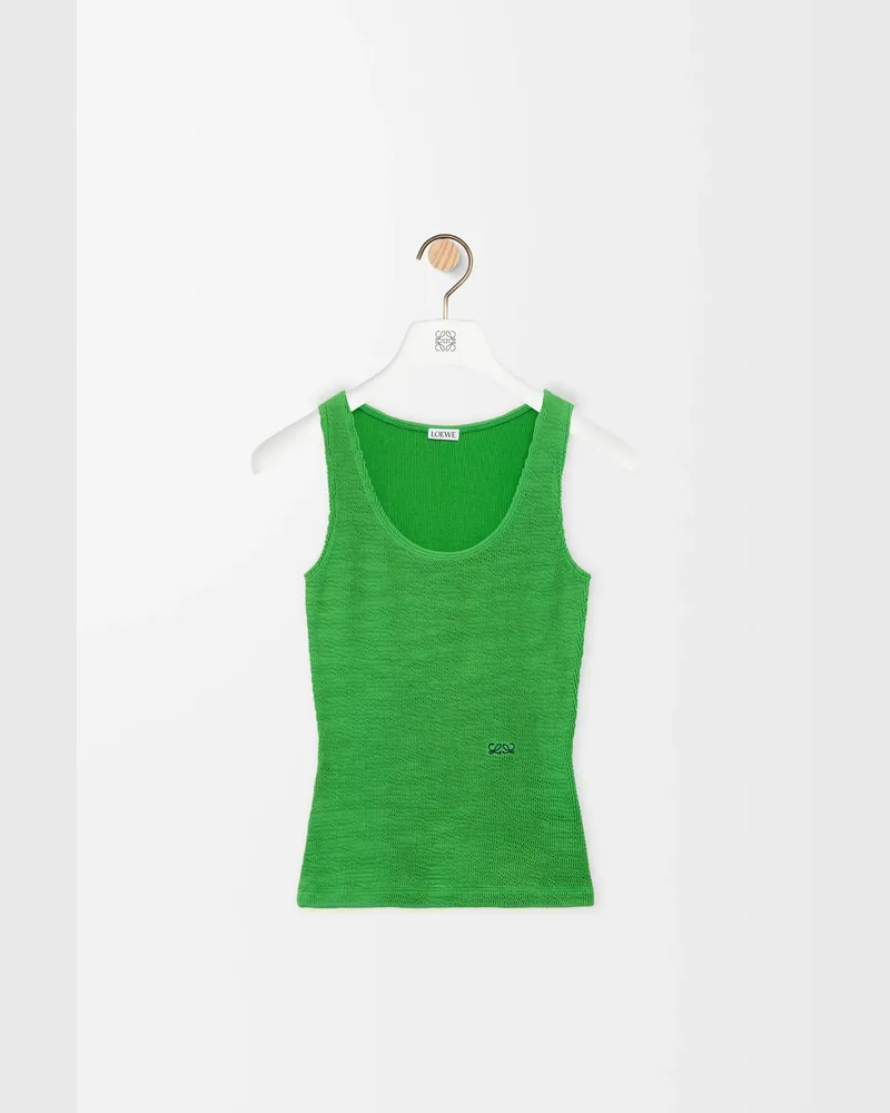 Loewe Tank Top In Jersey Blend Size Mujer Green