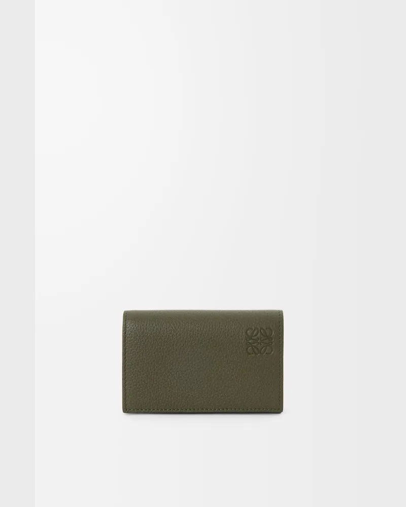 Loewe Business Cardholder In Soft Grained Leather skin Hombre Khaki