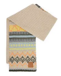 Loewe Luxury Scarf in wool Beige