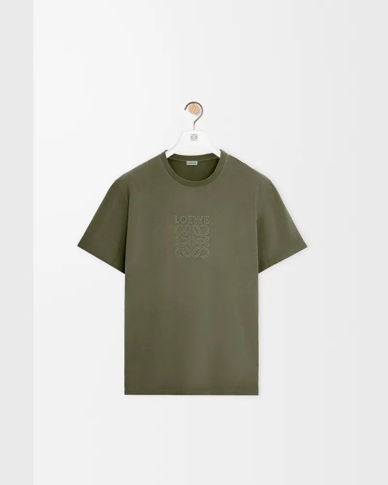 Loewe Relaxed Fit T-shirt In Cotton Size Hombre Khaki
