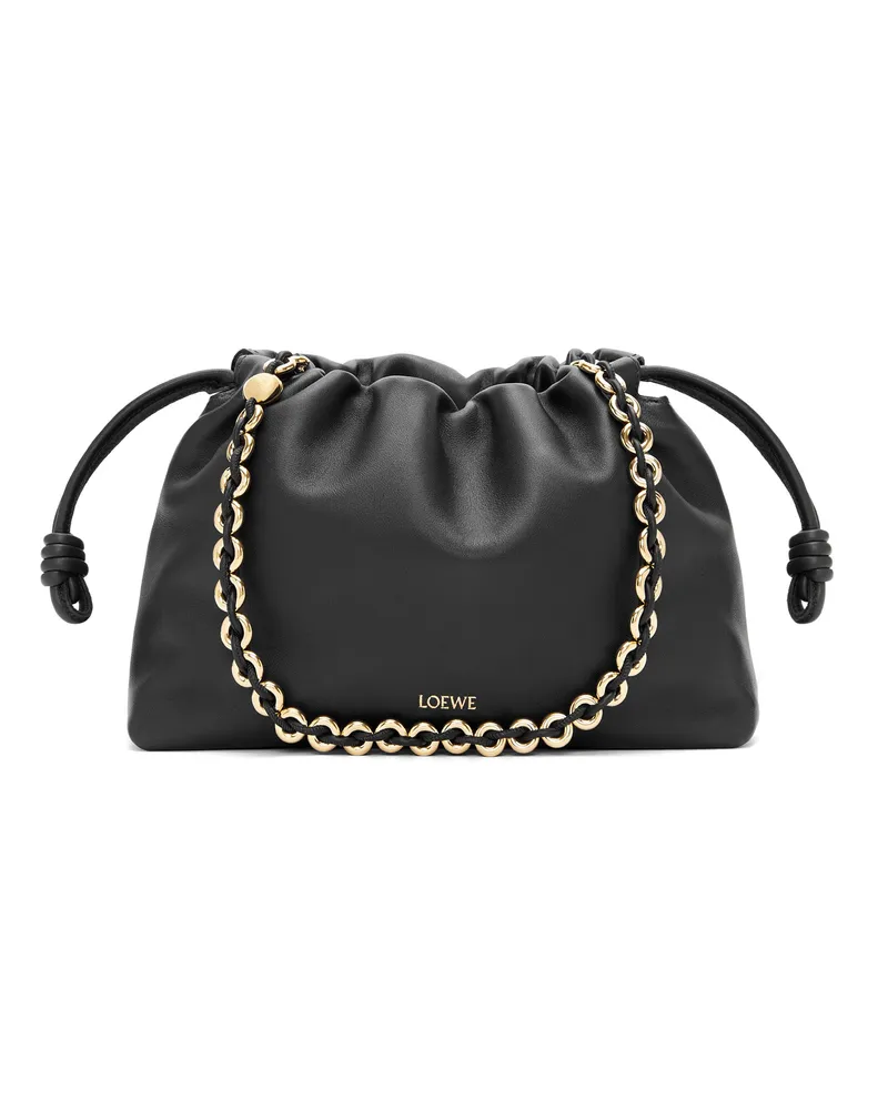 Loewe Luxury Medium Flamenco purse in mellow nappa lambskin Black