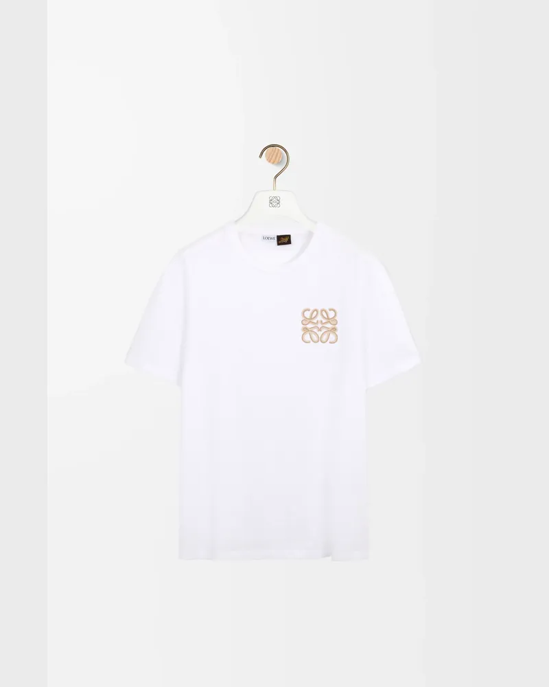 Loewe Relaxed Fit T-shirt In Cotton Size Hombre White