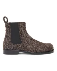 Loewe Luxury Campo chelsea boot in brushed suede Dark