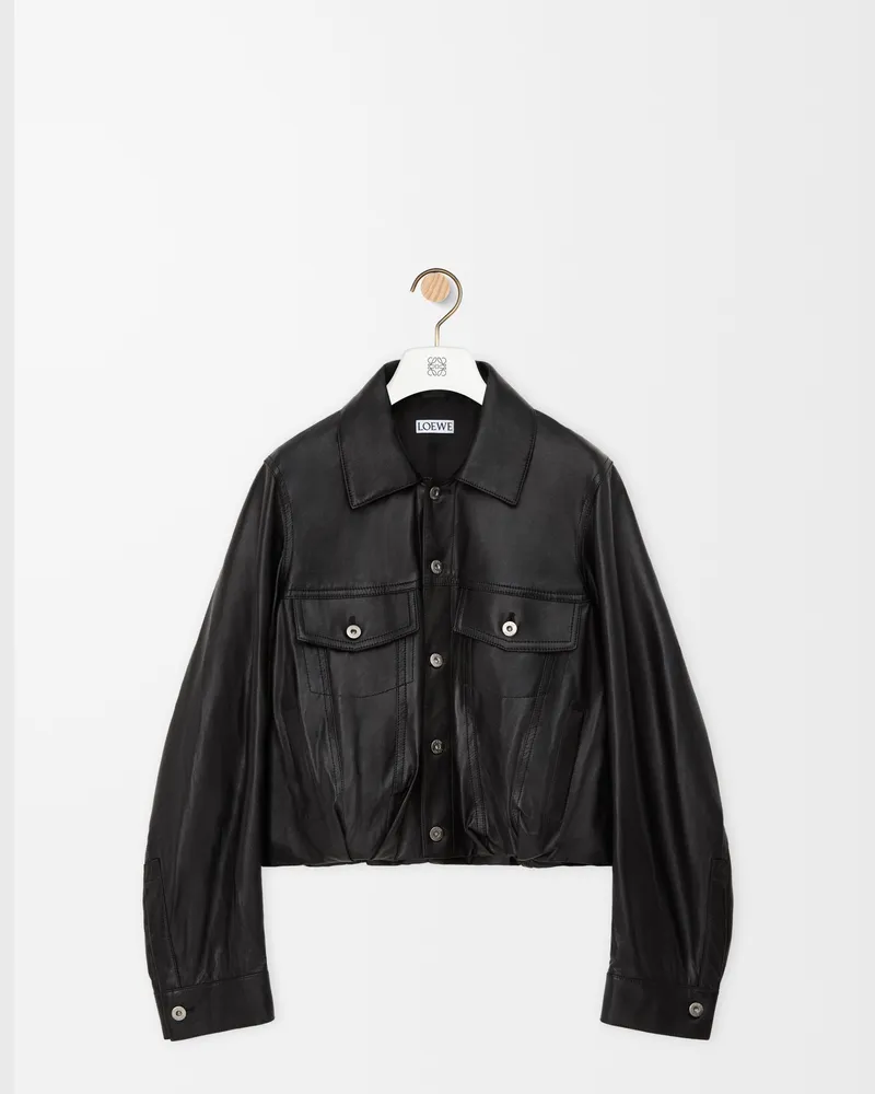 Loewe Jacket In Nappa Lambskin Size Mujer Black