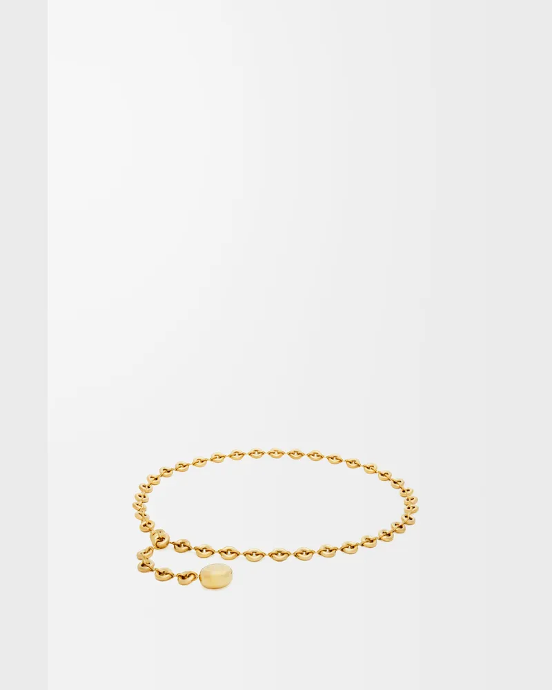 Loewe Donut Chain Belt In Brass Size Mujer Gold